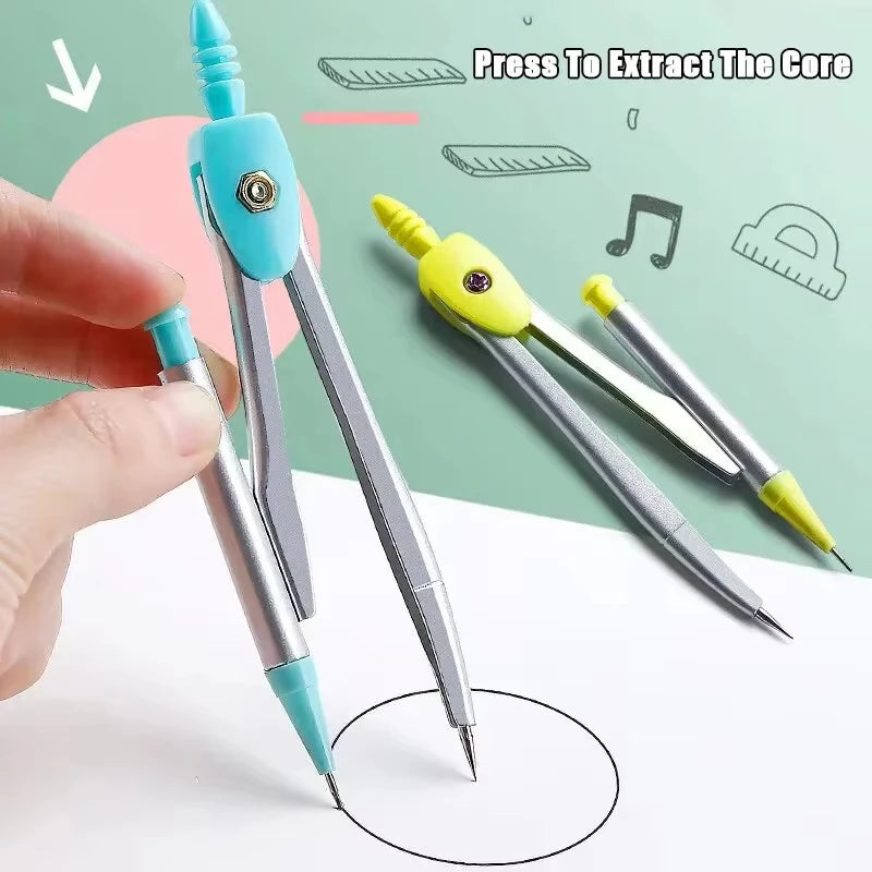 7 Pcs/set Mathematical Rulers Set Multi-function Professional Compass Ruler Drawing Tools School Supplies Students Stationery