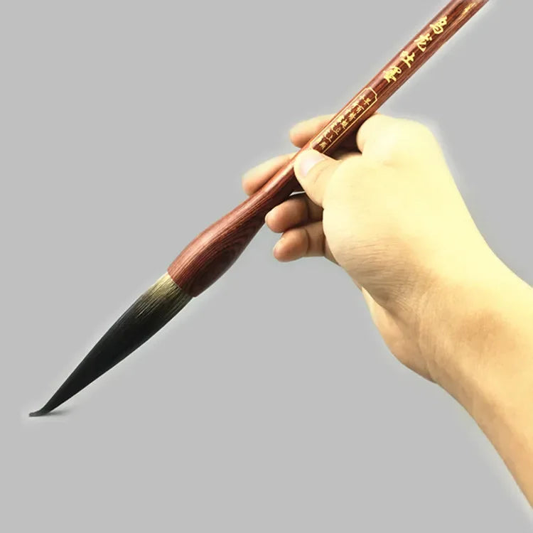 Chinese Calligraphy Large Hopper-shaped Brush Calligraphy Long Peak Caligrafia Regular Running Script Ink Painting Pen