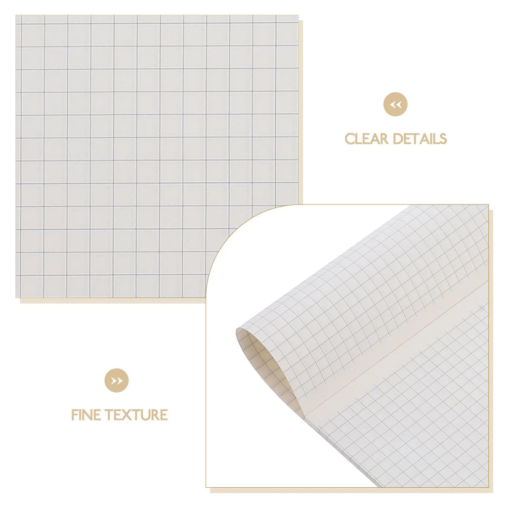 40Sheets Thickened Graph Paper Notebook Clear Grid Layout Ideal for Math Engineering Drafting Sketching Large Capacity Back to