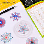 22pcs Spirograph Ruler Set Geometric Ruler Mathematical Roulette Drawing Tools Learning Painting Creative Educational Art Tool