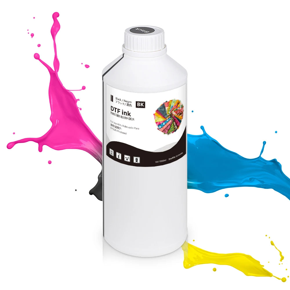 DTF Direct To Film Transfer Ink DTF Ink 1000ML/Bottle For Epson DX5 DX7 4720 XP600 Printhead L1800 1390 L805 L3200 DTF Printer