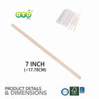 Individually Paper Wrapped Wooden Coffee Stirrers Disposable Wood Sticks for Coffee/Tea/Hot Beverage/Hot Chocolate/Cold Drinks