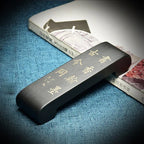 She Yan Water Wave Chinese Ink Stick Bed Natural Stone Stamp Holder Rest for Chinese Calligraphy Decoration Supply