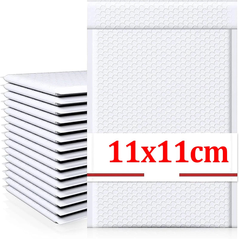 100-10Pcs Bubble Envelopes Bags White Waterproof Foam Bags Self Seal Packing Bags Mailers Shipping Envelope Storage Organizer