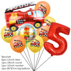 108*180cm Fireman Sam Party Supplies Disposable Tablecloth Firefighter Plastic Table Cover Fire Truck Birthday Decoration