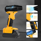 Brushless Electric Turbo Blower Jet Fan 130000RPM 4-Speed Handheld Air Blower Leaf Dust Blowing Tool for Dewalt 20V Battery Pin