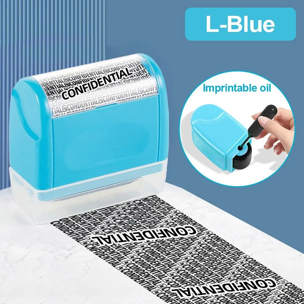 Durable Roller Identity Protection Stamps Safety Portable ID Security Stamp Privacy Protection Identity Address Blocker