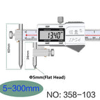 Round Hole Center Distance Digital Caliper 10mm 20mm Cone Probe Measuring Hole Center Distance Hole Distance Center Line Caliper
