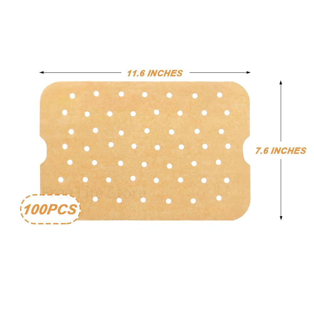 Air Fryer Parchment Paper for FG551 Ninja Foodi Smart XL 6-in-1 Indoor Grill Non-stick Perforated Airfryer Liner Baking Tools