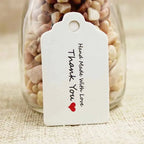 5*3cm vintage paper gift hang tag kraft/white DIY  products brand note hang tag 100pcs per lot custom logo cost extra