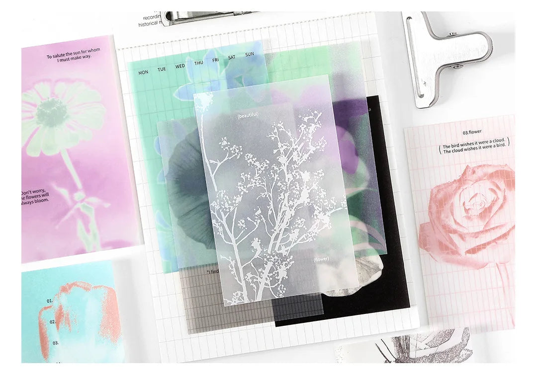 10pcs/lot Memo Pads Material Paper  slow start to the season Collection Journal Scrapbooking paper  Background Decoration Paper