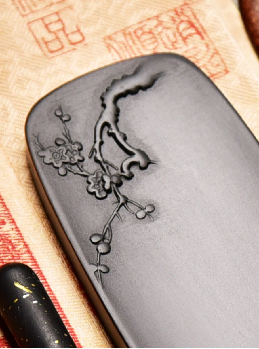 Natural Raw Stone Ink Stone Traditional Painting Calligraphy Writing Grinding Inkslab Chinese Style Vintage Desktop Ornaments