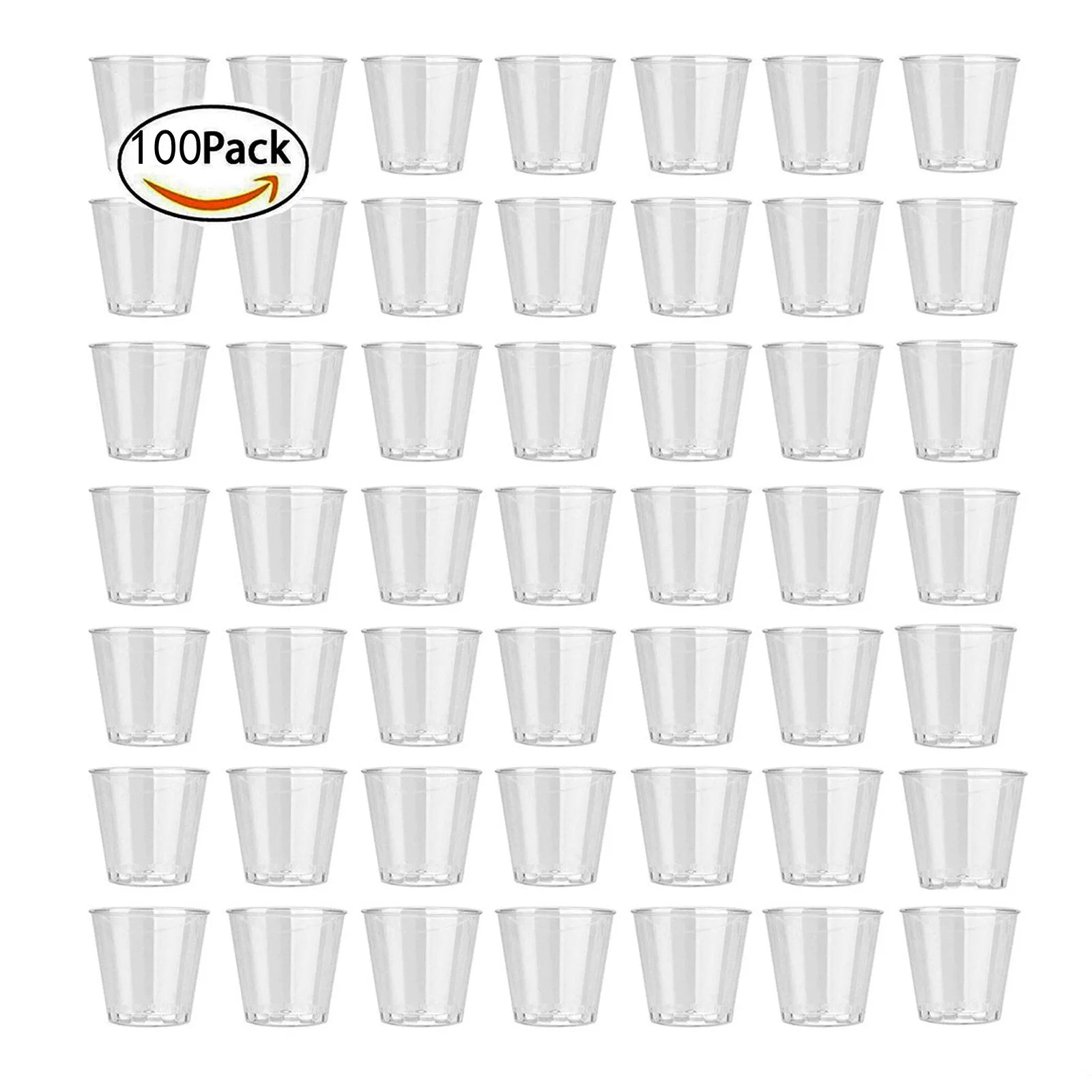 50-300 pcs 30ml Eco-friendly Clear Plastic Disposable Party Shot Glasses Jelly Cups Tumblers Birthday Kitchen Accessories
