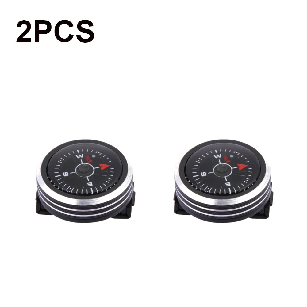 Mini Watch Strap Button Compass for Paracord Bracelet Survival Mini Pocket Compass Outdoor Hiking Camping Accessories Tools
