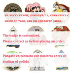 [MOQ 50pcs]Badges Custom Magnet Metal Badge Brooch Customized Metal Soft/Hard Enamel Personalized Badge LOGO DIY Made Coin Pins