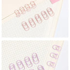 TUTU 50pcs /bag mini heart gold rose gold Color Clip Bookmark binder clip Office Accessories paper Clips Patchwork Clip H0481