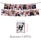 New SK Male Group Birthday Party Theme Decoration Cup Plate Banner Backdrop Gift Bag for Gift Baby Shower Supplies
