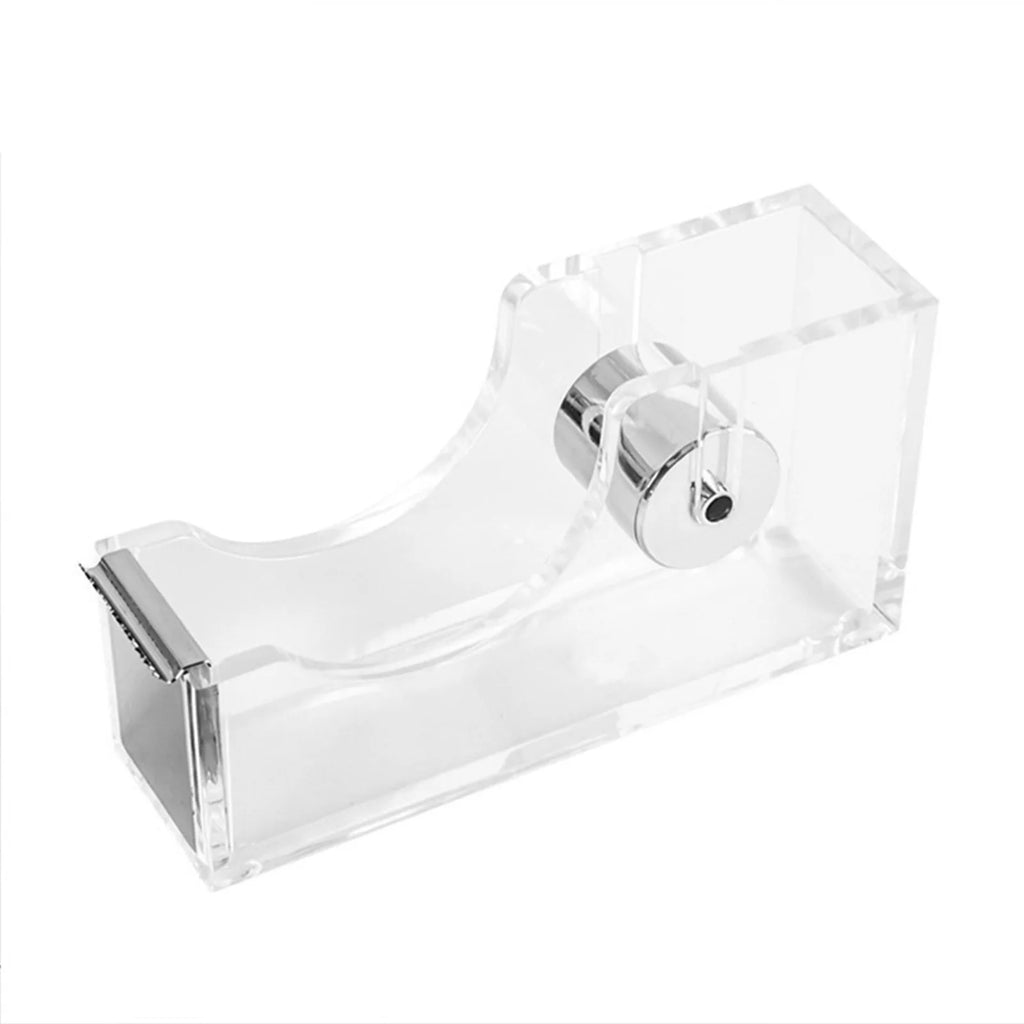 Mingqiang Cross-border Transparent Acrylic Tape Base Tape Cutting Machine Desktop Office Supplies Gift Set