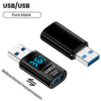 Digital Display USB3.2 Adapter USB A To Type C Adapter Data Transfer 60w Fast Charging USB C Converter For PC iphone15 Samsung