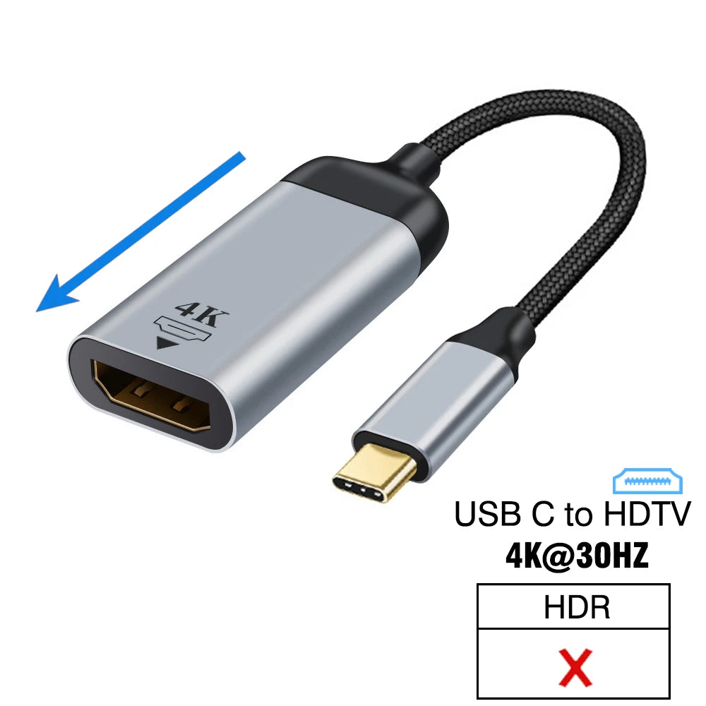 USB Type C To HDMI-Compatible 8K USB C to DP DisplayPort miniDP 4K VGA Adapter For Laptop MacBook TV Box PS5 Switch iPad Galaxy