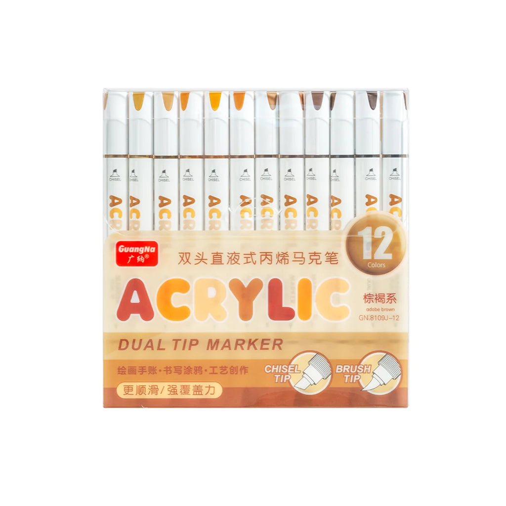 168/120/72/60/48/36/24/12pcs Dual Tips Artist Markers Set Acrylic Marker Set Ideal For School, Office Decor, And Artistic Gifts