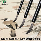 Marie's 3pcs Fine Line Painting Art Brushe Set-Artists Deatail Painting Tool for Intricate Artwork, Chinese Calligraphy