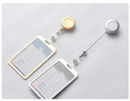 Aluminum Alloy Card Cover Case Women Men Work Name Bank ID Card Holders Business Badge Case Credit Card Badge Case Bag Pouch