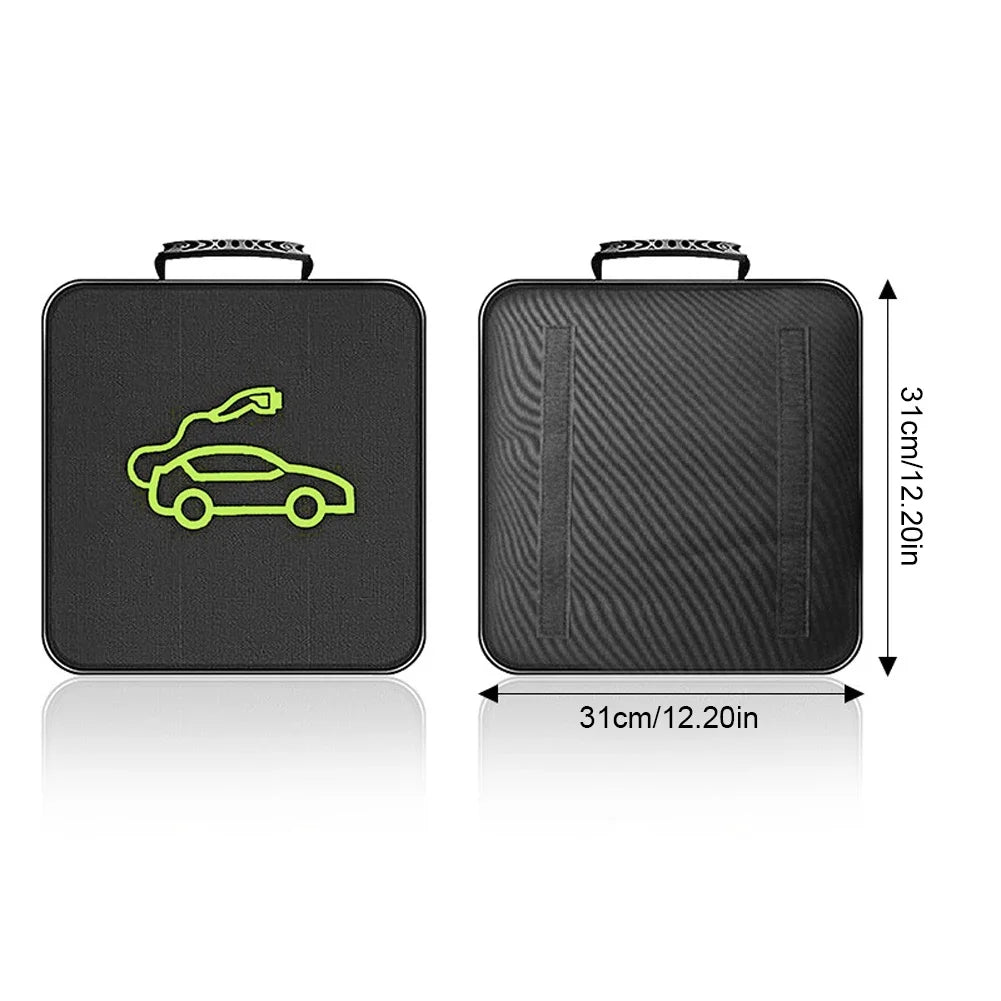 Electric Car Charger Plugs Storage Carry Bag EV Car Charging Cable Sockets Waterproof Fire Retardant Equipment Container