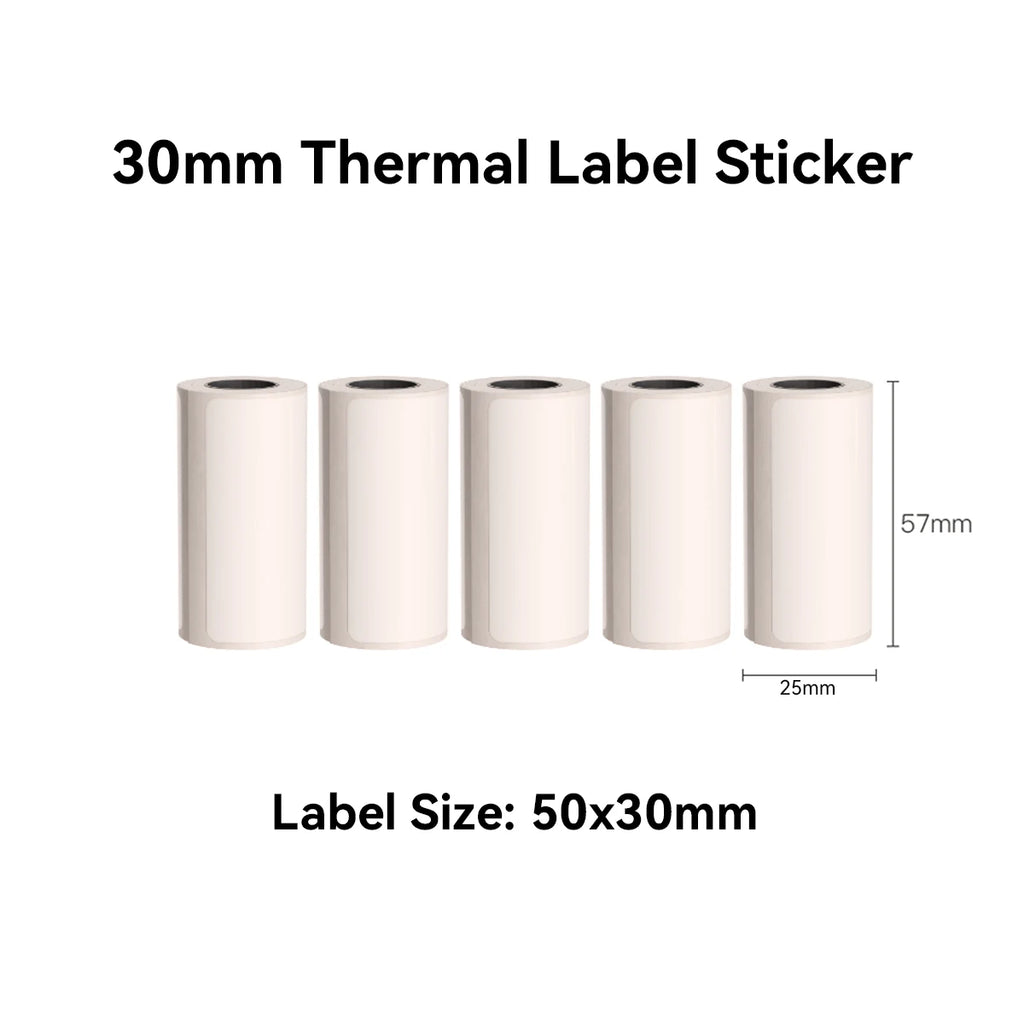 Thermal Mini Printer, Portable Inkless Sticker Maker,Bluetooth Free Cut Small Pocket Printer for Children DIY 57mm Photo Print