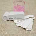 100pcs White Kraft Paper Price Tags with Hole 1.8*5cm fit DIY Handmade Jewelry Display Show Small Business Wholesale