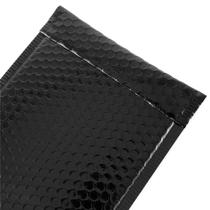 50PCS Aluminized Film Bubble Mailer Gold Mailing Envelope Waterproof Courier Bag Padded Bubble Envelopes Pack Bag for Shipping