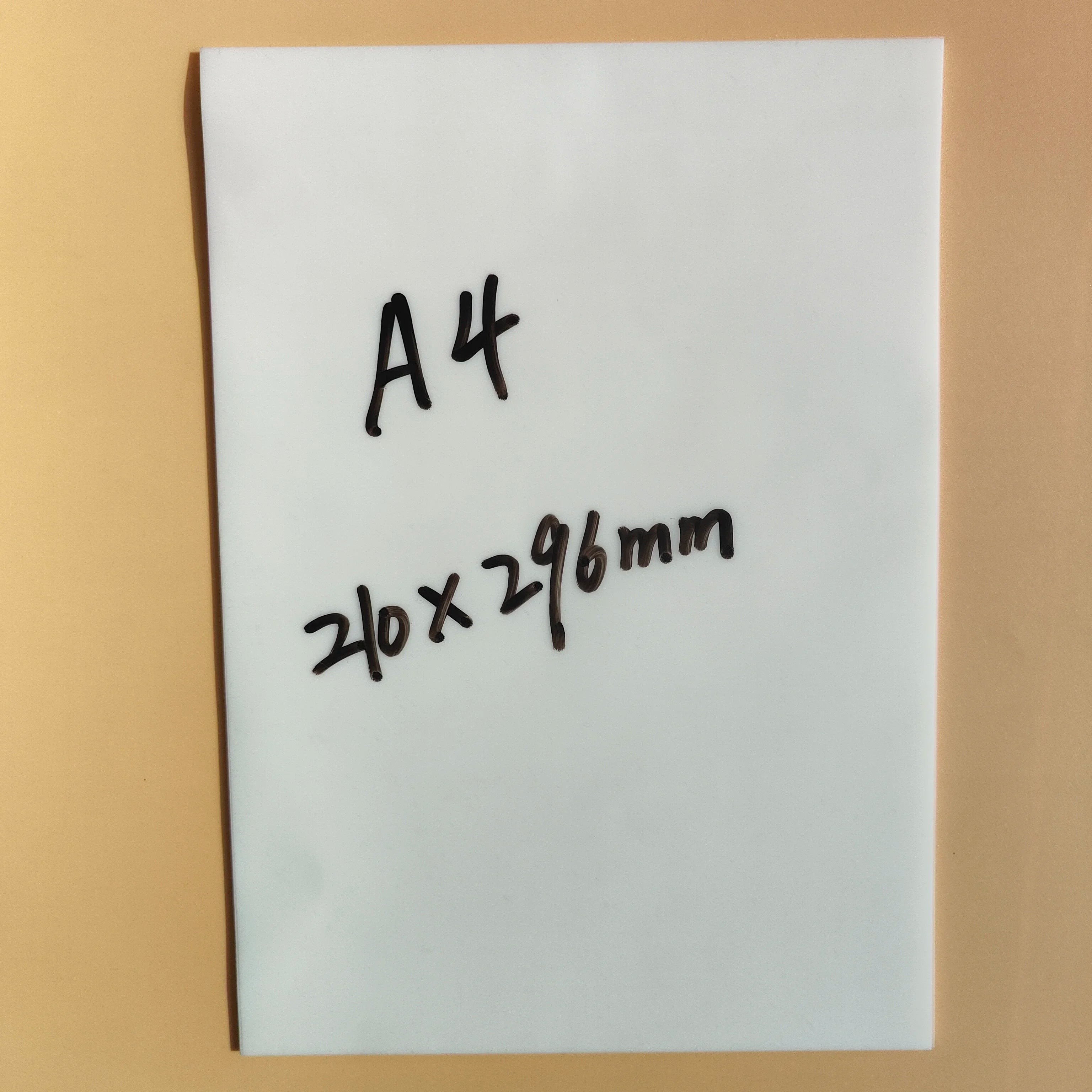 50 Sheets A4 Transparent Sticky Notes Tab Self-Adhesive Kawaii Clear Bookmarkers Annotation Books Page Marker Stationery