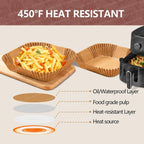 Air Fryer Baking Paper Square Air Fryer Parchment Paper Liners for Ninja/Cosori/Instant Pot 3-12L Airfryer Kitchen Accessories
