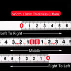 1/2/3/5M Stainless Steel Miter Track Tape Measure Self Adhesive Metric Scale Ruler Rust-Proof Durable and Wear-Resistan Ruler