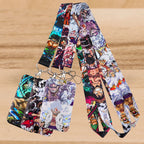 Zoro Lanyard Anime Pirate Card Holder Neck Strap for Key ID Card Phone Straps Badge Holder Keyrings Cosplay Accessories Gifts