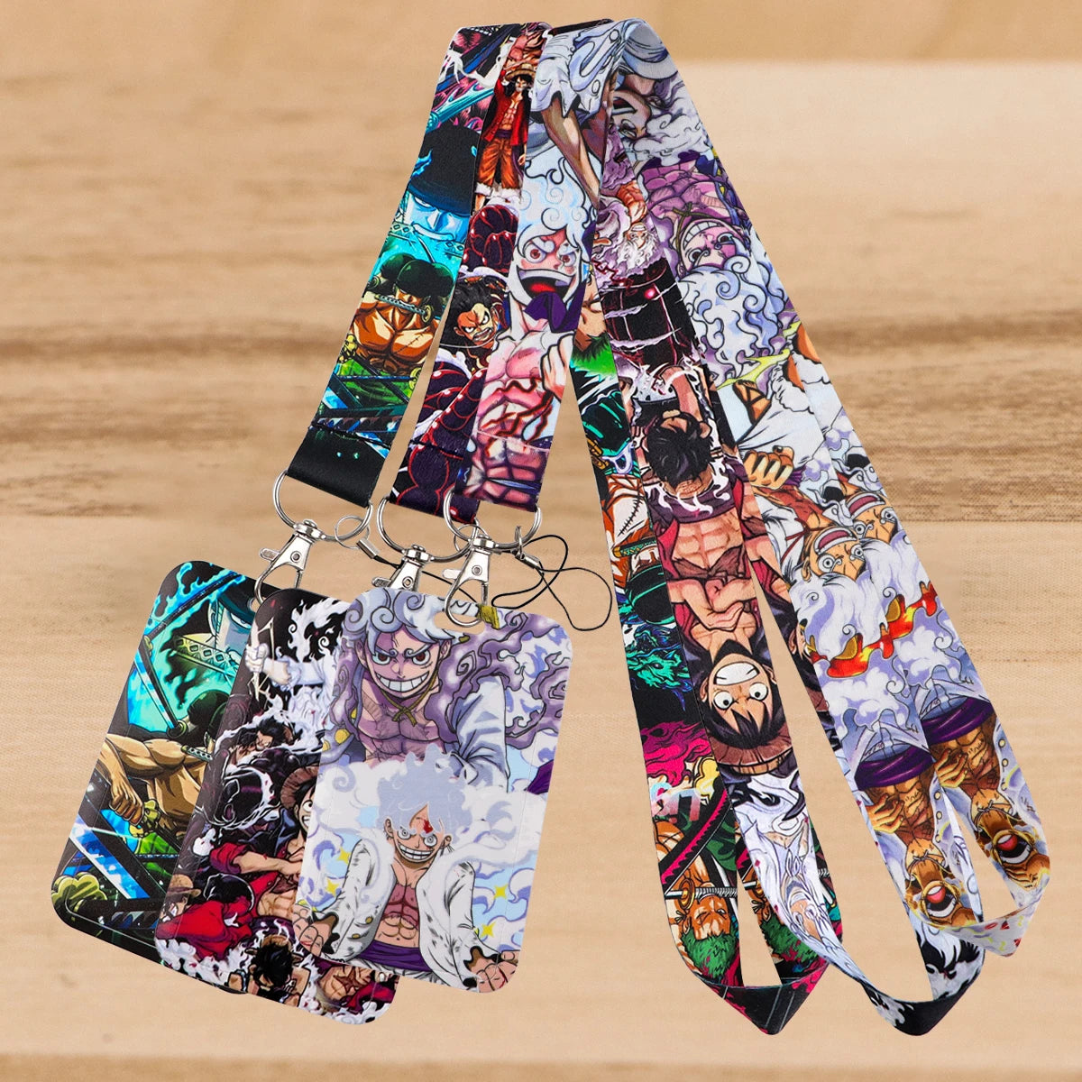 Zoro Lanyard Anime Pirate Card Holder Neck Strap for Key ID Card Phone Straps Badge Holder Keyrings Cosplay Accessories Gifts