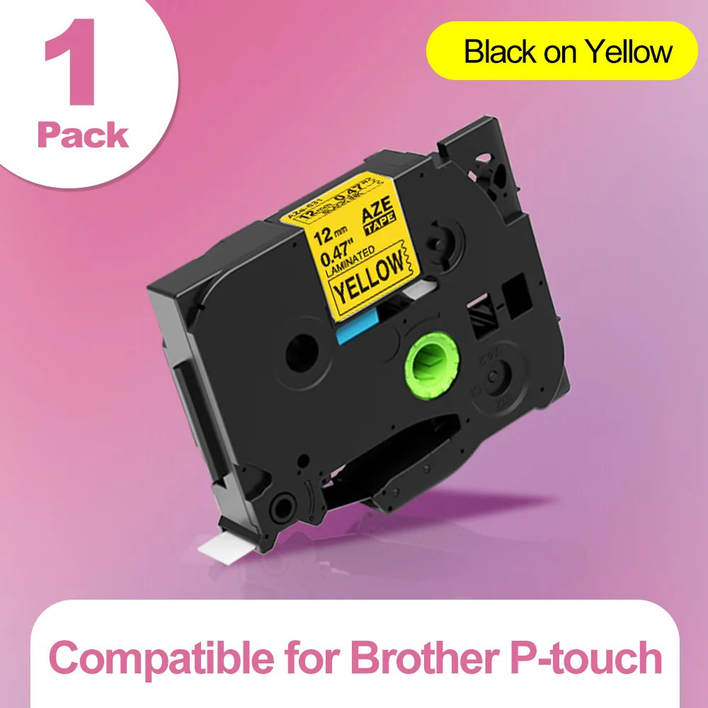 E1000 PRO Label Maker Printer TZ231 Label Maker Tape QWERTY Keyboard Symbols Industrial Printer Work with Heat Shrink Tubes