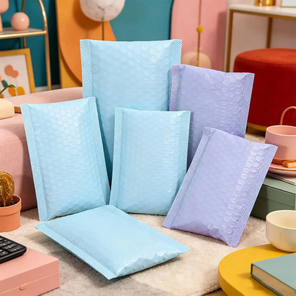 Self Adhesive Mailing Envelopes Bubble Padded Mailers 4 X 6 Inch Small Shipping Bags Waterproof Padded Envelopes for Packaging