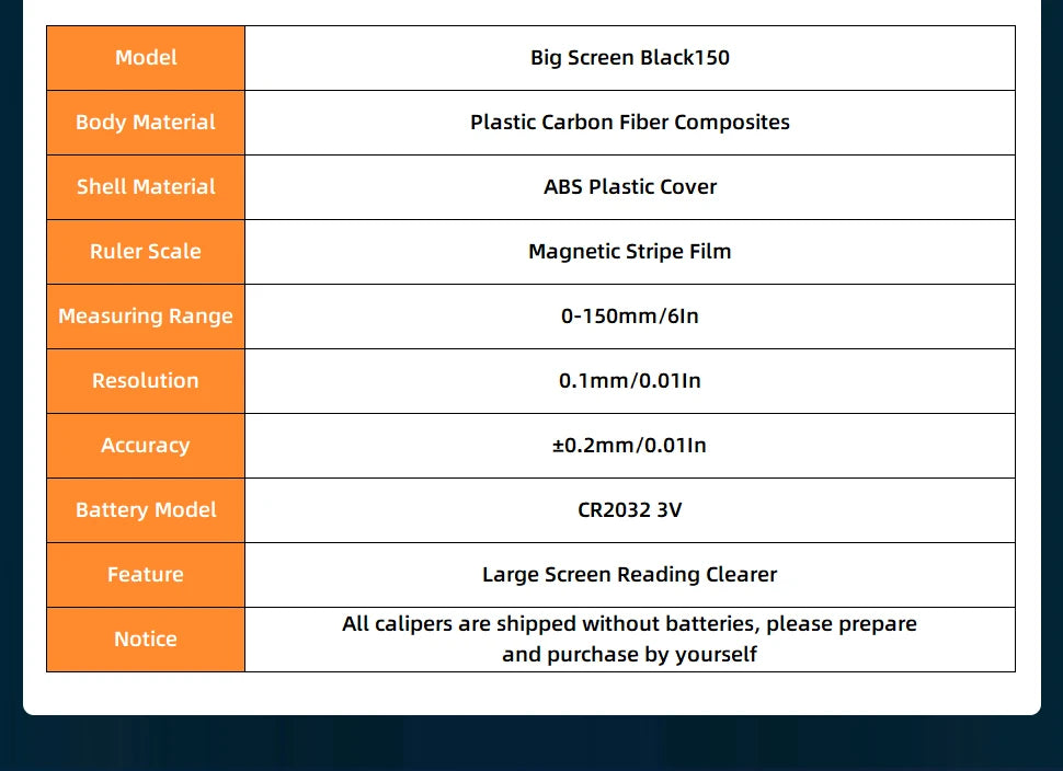 Plastic Caliper Pachometer Digital Caliper Electronic Ruler Vernier Digital Caliber Measuring Tool Digital Calibrator Micrometer