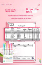 Kawaii Flowers Line Shaped Highlighter Pens, Roller Tip, Curve Liner, Marker for Writing, Journaling,Drawing Stationery, 6Pc Set