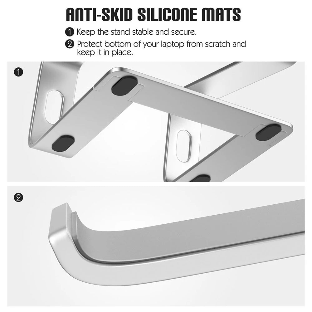 Laptop Stand Holder Aluminum Stand For MacBook Portable Laptop Stand Holder  Desktop Holder Notebook PC Computer Stand
