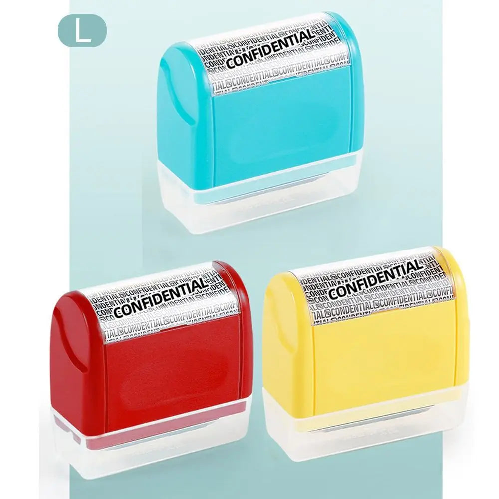 Durable Roller Identity Protection Stamps Privacy Protection Portable Confidential Stamp Safety ID Security Stamp