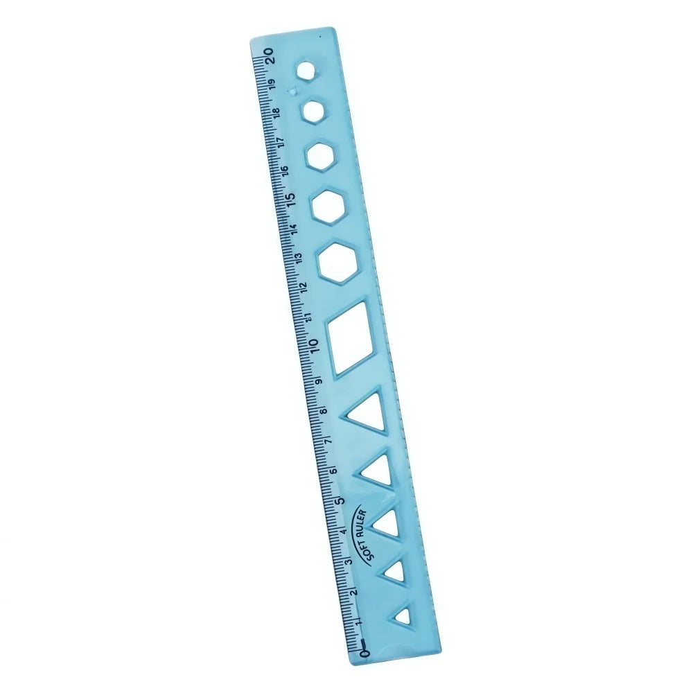 Soft Ruler Set Creative Measure Tool Can Bend Transparent Ruler Students Geometry Math Drawing Stationery School Office Supplies