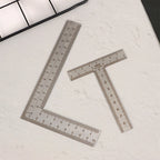 Mini T/L Square Ruler Measuring Layout Tool Stainless Steel Right Angle Ruler 90 Turning Ruler Precision Building Framing Gauge