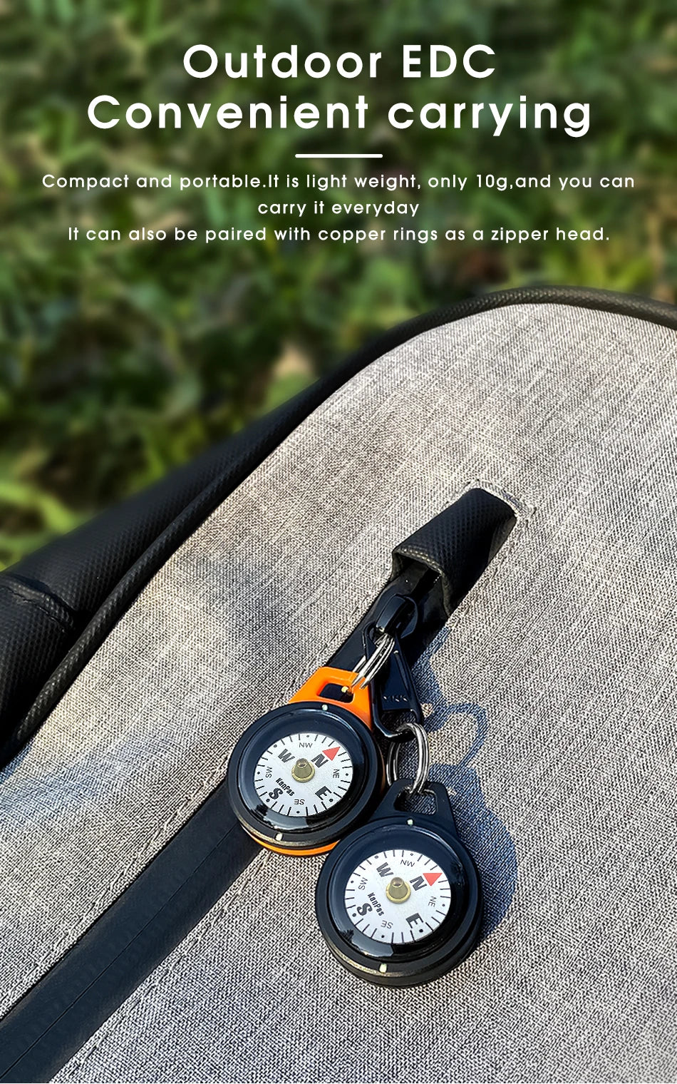 Kanpas EDC Outdoor Compass with Luminous / High Quality Compass / Outdoor Compass / Adventure Compass / K18 / K25