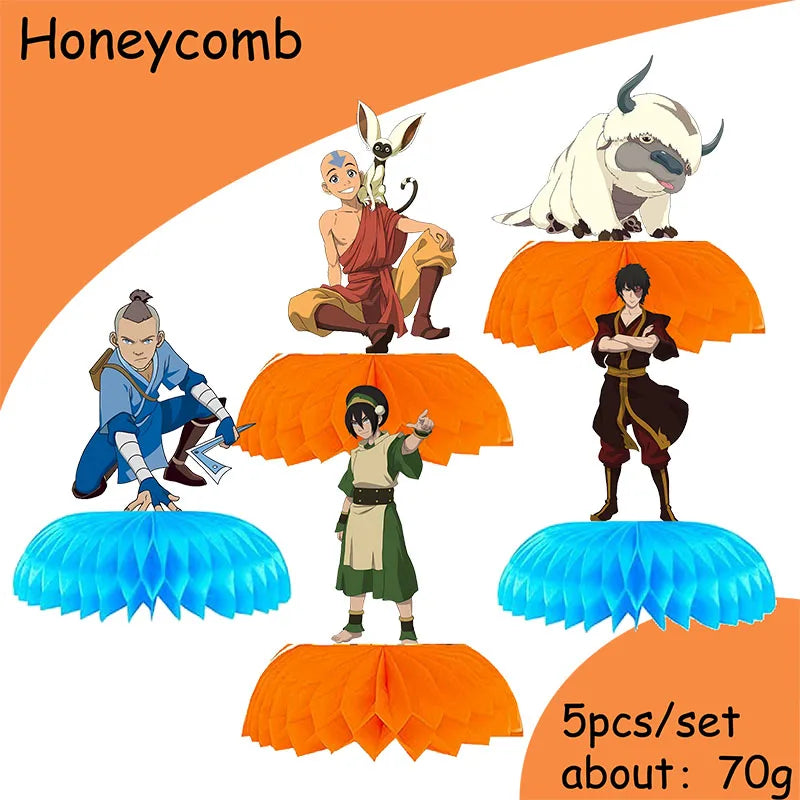 Avatar Korra Mako Cartoon Birthday Party Supplies Plate Cup Tablecloth Balloon for Girls Disposable Tableware Decor Supplies Set