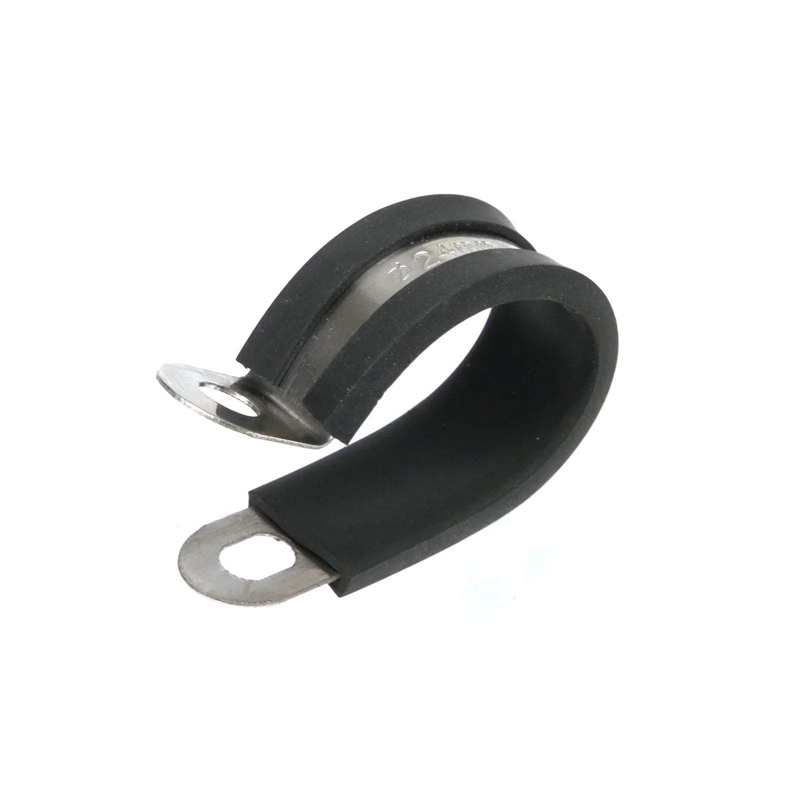 10pcs urable Rubber Lined P Clips Wiring Hose Clamp Pipe Cable Mounting Fix Fasteners Metal Hardware Electrical Fittings