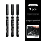 1-6pcs Chrome Pen Marker Mirror Waterproof DIY Reflective Paint Repair for Rock Ceramic Glass Metallic Gold/Silver 0.8/1/2mm Nib