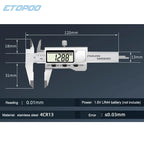 0-50MM Digital Caliper with Metal Screen  Portable Digital Wear Resistance Rust Industrial Measuring Tool