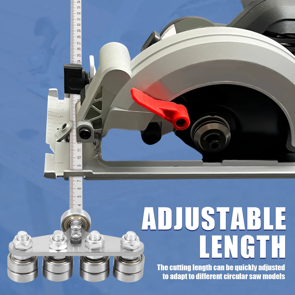 Positioning Calipers for Precise Measurements Easy Wood Cutting Precision Cutting Guide for Circular Saws Adjustable Guide Rail